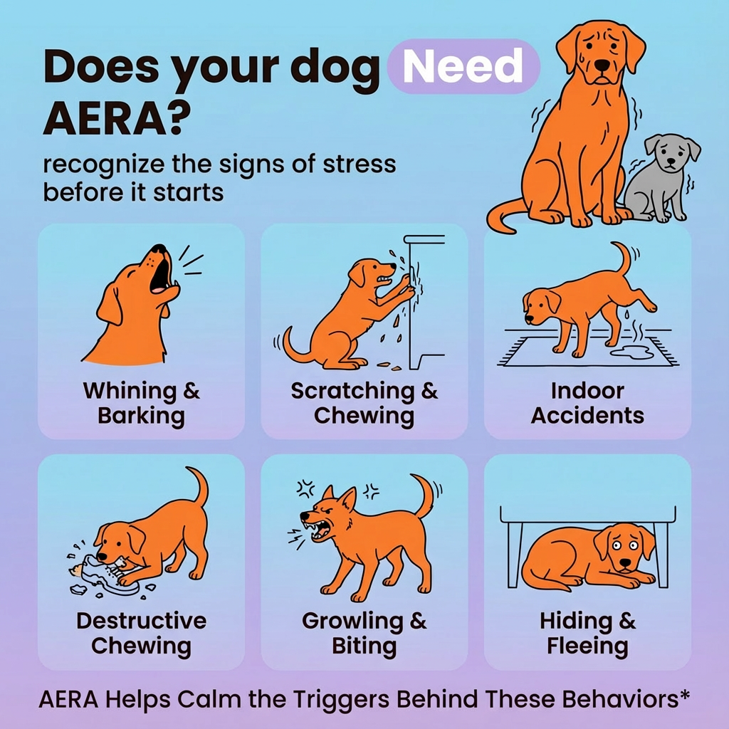 AERA™ Canine. Peace for Dogs, Relief for You!