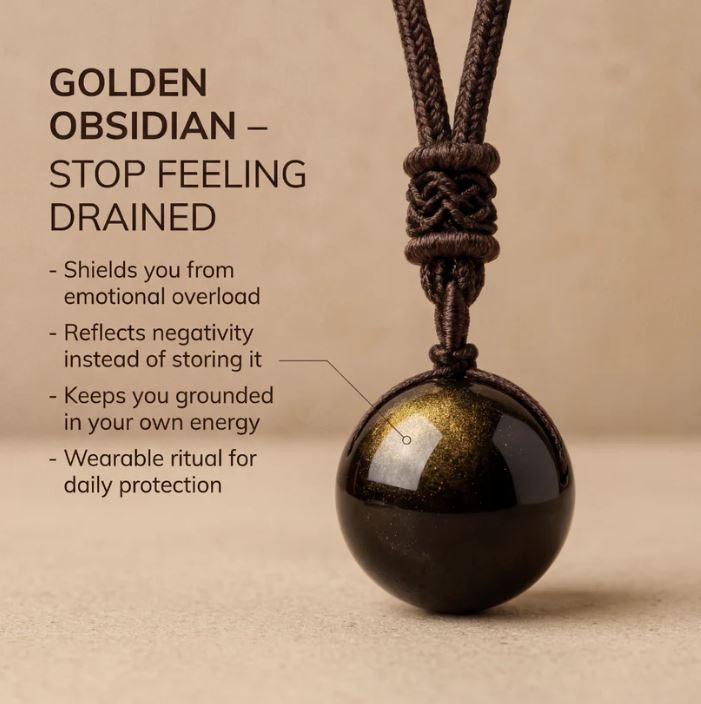 AERA Golden Obsidian Pendant