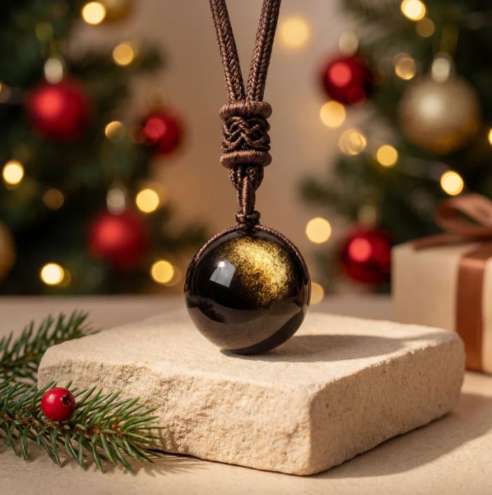 AERA Golden Obsidian Pendant